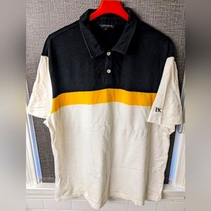 Banana Republic Rugby Style 🏉 Stripe Polo Shirt Monogram XXL Tall